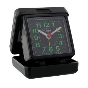 WIDDOP BLACK QUARTZ TRAVEL ALARM CASE/DIAL
