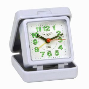 WIDDOP WHITE QUARTZ TRAVEL ALARM CASE/DIAL
