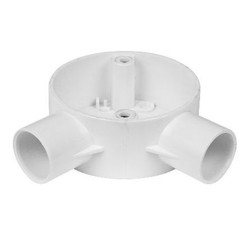 25MM 2WAY ANGLE BOX WHITE