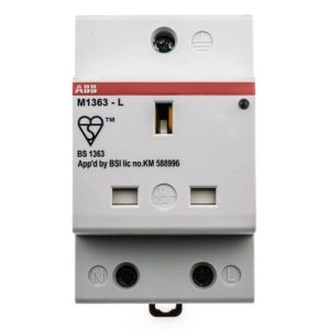 ABB DIN RAIL MOUNTED 13A SOCKET