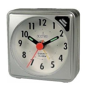 ACCTIM INGOT GREY ALARM CLOCK