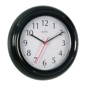ACCTIM WYCOMBE BLACK WALL CLOCK