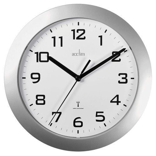 ACCTIM PERON SILVER RC WALL CLOCK