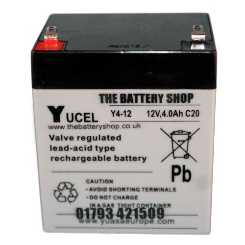 YUCEL/YUASA 12V 4A LEAD ACID BATTERY C20