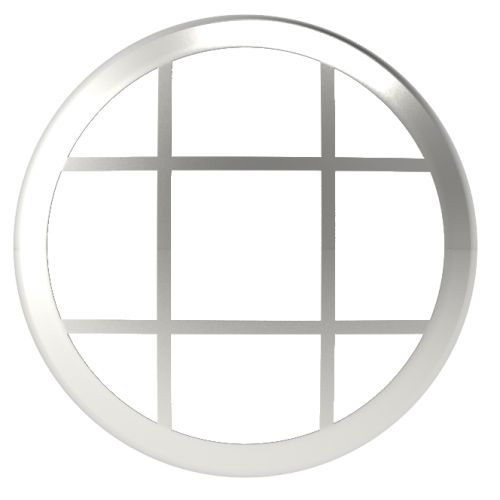 ALL LED BRUNO SATIN SILVER CROSS GRILL BEZEL FOR BRUNO BULKHEAD ABD20/CCT
