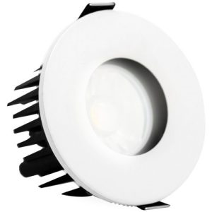 ALL LED DEFENDER FIXED MATT WHITE, MATT BLACK BAFFLE FIXED BEZEL FOR DEFENDER FIXED - AFD010D