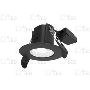 ALL LED 5W AC DOWNLIGHT, IP65, FIXED, CCT 3000K,4000K, 6000K CARBON BLACK