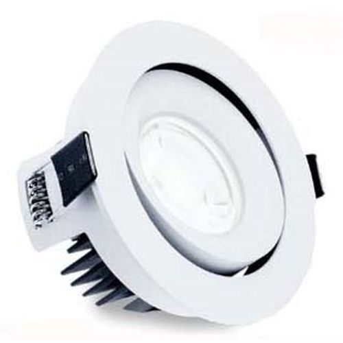 ALL LED DEFENDER ADJUSTABLE 10W LED FIRERATED DOWNLIGHT, ADJUSTABLE, 3000K, DALI DIMMABLE, IP44, DSI-6, PUSH DIM WITH MEMORY