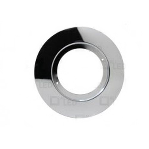 ALL LED ICAN75 CONVERTER PLATE, 75-125MM CUTOUT, POLISHED CHROME - COMPLETE WITH EXTENSION CLIPS