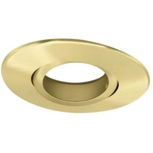 ALL LED ICAN75 - BRUSHED BRASS ULTRA SLIM TWIST & LOCK ADJUSTABLE BEZEL, IP20