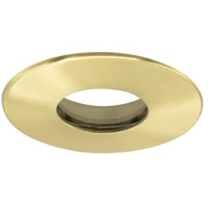 ALL LED ICAN75 - BRUSHED BRASS ULTRA SLIM TWIST & LOCK FIXED BEZEL, IP65