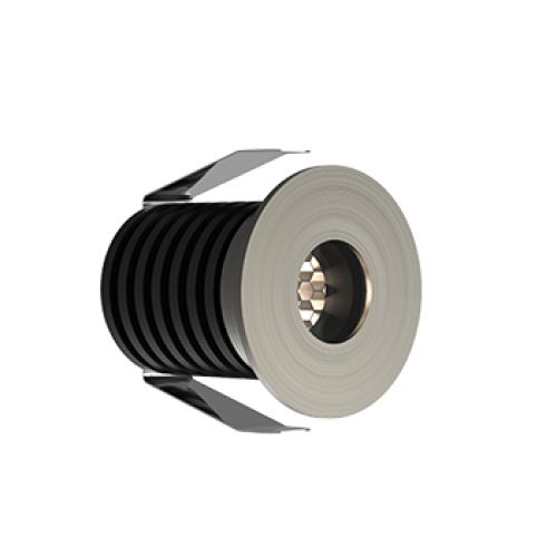 ALL LED MARINE1 1W LED GROUND LIGHT, 3000K, IP67, STAINLESS STEEL 316L, BAFFLE HONEYCOMB