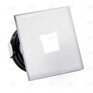 ALL LED SLOANE SQUARE 1W LED SQUARE LOW LEVEL LIGHT, 4000K, POLISHED CHROME, IP65