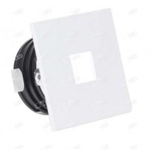 ALL LED SLOANE SQUARE 1W LED SQUARE LOW LEVEL LIGHT, 3000K, WHITE, IP65