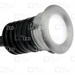 ALL LED MICRO 1W LED MARKER LIGHT, 3000K, BRUSHED ALUMINIUM, IP44