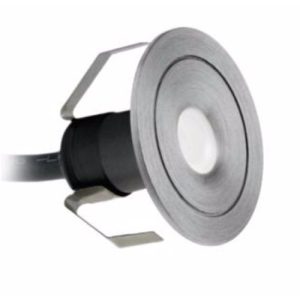 ALL LED MIDI 1W LED MARKER LIGHT, BLUE, BRUSHED ALUMINIUM, IP65