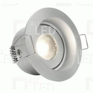 ALL LED VECTOR 3W LED ADJUSTABLE MARKER LIGHT, SPOTLIGHT, 3000K, BRUSHED ALUMINIUM, IP44