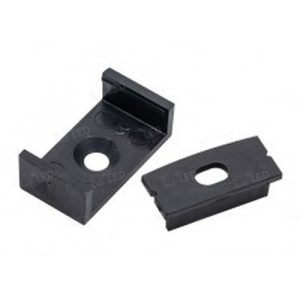 ALL LED APA008/BK/ACC DOUBLE WIDE BLACK ACCESSORY 4 X END CAPS FOR PROFILE 8