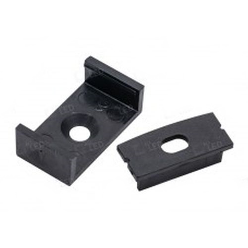 ALL LED APA008/BK/ACC DOUBLE WIDE BLACK ACCESSORY 4 X END CAPS FOR PROFILE 8