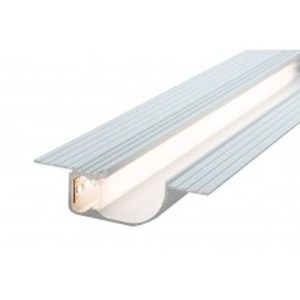 ALL LED STEALTH 2M WHITE PAINTED PLASTER-IN, TRIMLESS ALUMINIUM PROFILE WITH OPAL DIFFUSER, EXTRUDED 6063 AIRCRAFT ALUMINIUM, INCL END CAPS