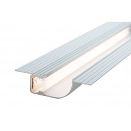 ALL LED STEALTH 2M WHITE PAINTED PLASTER-IN, TRIMLESS ALUMINIUM PROFILE WITH OPAL DIFFUSER, EXTRUDED 6063 AIRCRAFT ALUMINIUM, INCL END CAPS