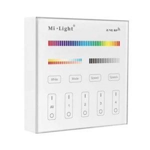 ALL LED COLOUR4+ RGB RF TRANSMITTING WALL STATION, 30M RANGE UNINTERRUPTED FITS IN TO UK BACKBOX