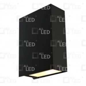 ALL LED COLUMN 6W LED COLUMN DECORATIVE WALL LIGHT, 3000K, IP65, BLACK
