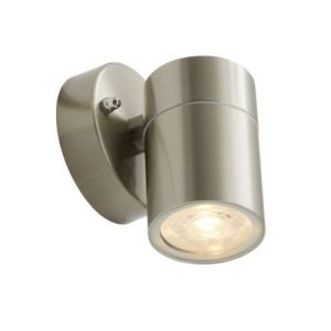 ANSELL ACERO DIRECTIONAL GU10 WALL LIGHT STAINLESS STEEL
