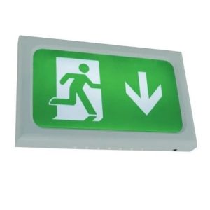 ANSELL WHITE 2.5W LED ENCORE MAINT/N.MAINT EXIT BOX