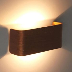 ANSELL FASCIA WALL LIGHT WALNUT FRONT COVER