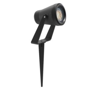 ANSELL GARDA BLACK GU10 WALL/SPIKE LIGHT