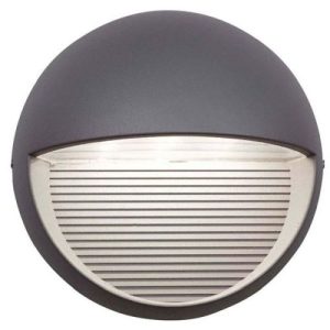 ANSELL KAPPA 3000K LED WALL LIGHT SILVER GREY