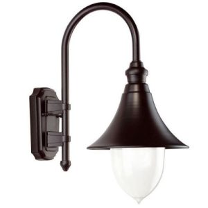 ANSELL LAMPARA E27 WALL LANTERN BLACK
