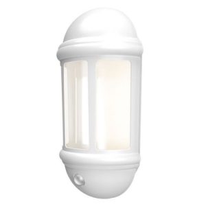 ANSELL LATINA LED PIR HALF LANTERN - WHITE