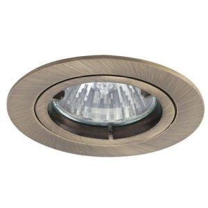 ANSELL TWISTLOCK 50W ANTIQUE BRASS DOWNLIGHT