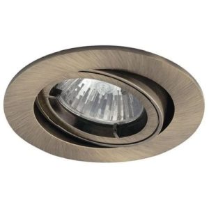 ANSELL TWISTLOCK 50W ANTIQUE BRASS GIMBAL