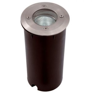 ANSELL 50W MR16 / GU10 316 STAINLESS STEEL INGROUND UPLIGHT (CUT OUT-80MM/95MM WITH SLEEVE)