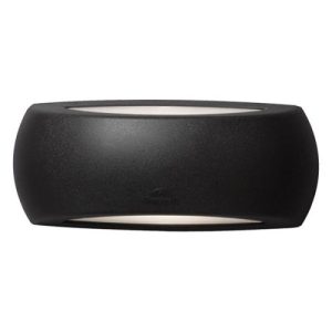 ASBAC FRANCY 6W 3K LED E27 UP & DOWN LIGHT BLACK OPAL