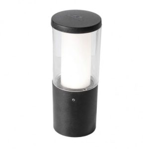 ASBAC CARLO 250 3.5W CCT GU10 LED BOLLARD BLACK CLR