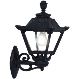ASBAC GOLIA BISSO E27 WALL LANTERN BLACK