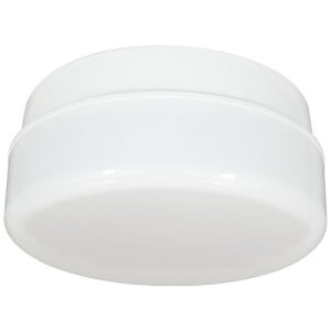 ASD CIRCULAR IP44 WHITE, OPAL DIFFUSER, 100W, E27