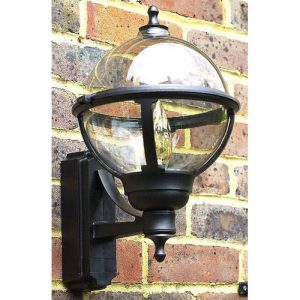 ASD GLOBE LANTERN BLACK, CLEAR DIFFUSER, 100W