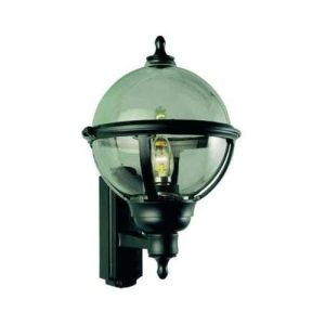 ASD GLOBE LANTERN PIR BLACK/SMOKE