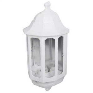 ASD WHITE HALF LANTERN PHOTOCELL