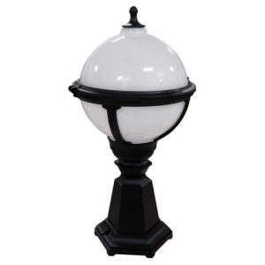ASD 1X100W BLK/OPAL PATIO GLOBE