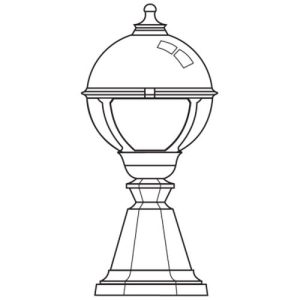 ASD PATIO GLOBE LANTERN WHITE, OPAL DIFFUSER, 100W