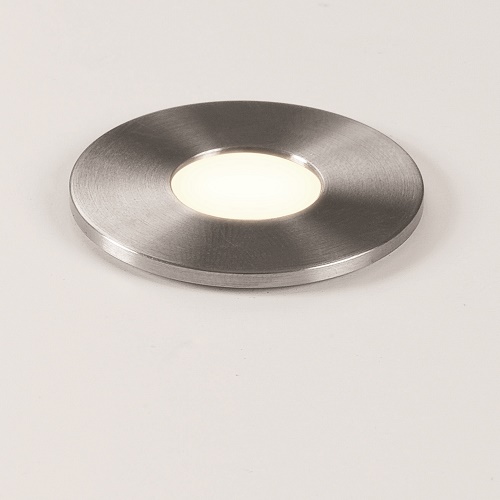 ASTRO TERRA ROUND 28 LED BRUSHED STAINLESS STEEL