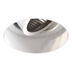ASTRO TRIMLESS SLIMLINE ROUND ADJUSTABLE FIRE-RATED MATT WHITE