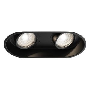 ASTRO MINIMA ROUND TWIN ADJUSTABLE MATT BLACK