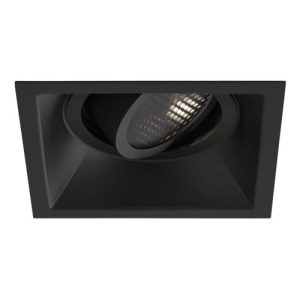 ASTRO MINIMA SLIMLINE SQUARE ADJUSTABLE FIRE-RATED MATT BLACK